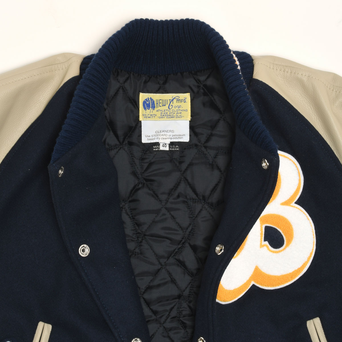 【HEWITT】(ヒューイット) STADIUM JACKET “3DB” FULL