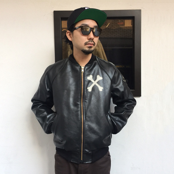 VANSON 9TJV LEATHER JACKET CROSS BONEバンソン