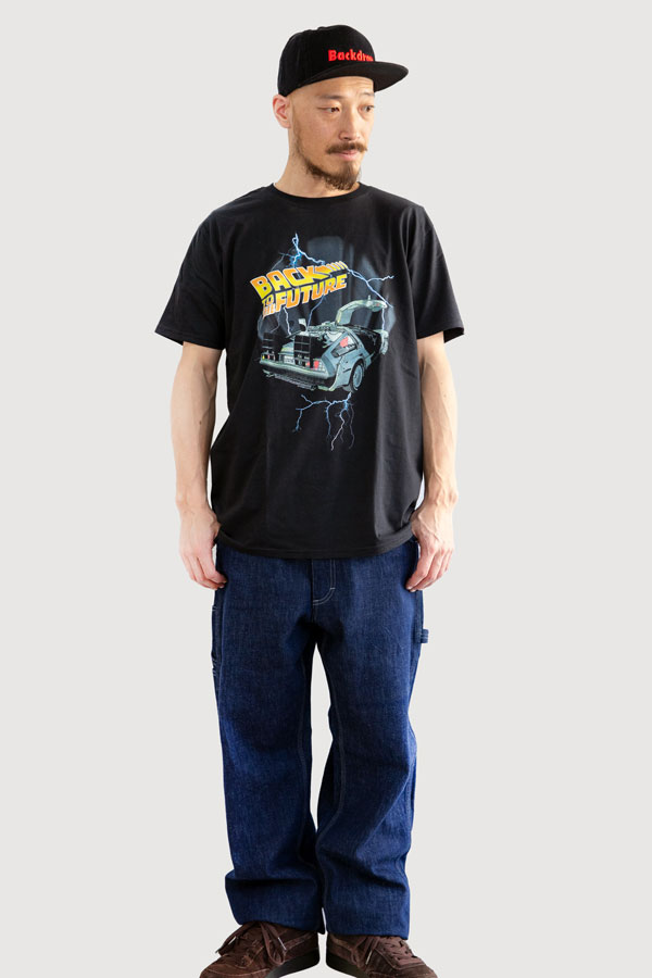 Movie Tee ムービーtシャツ Back To The Future Tee バックトゥザフューチャー Tシャツ ブラック The Backdrop アメカジ オンラインショップ