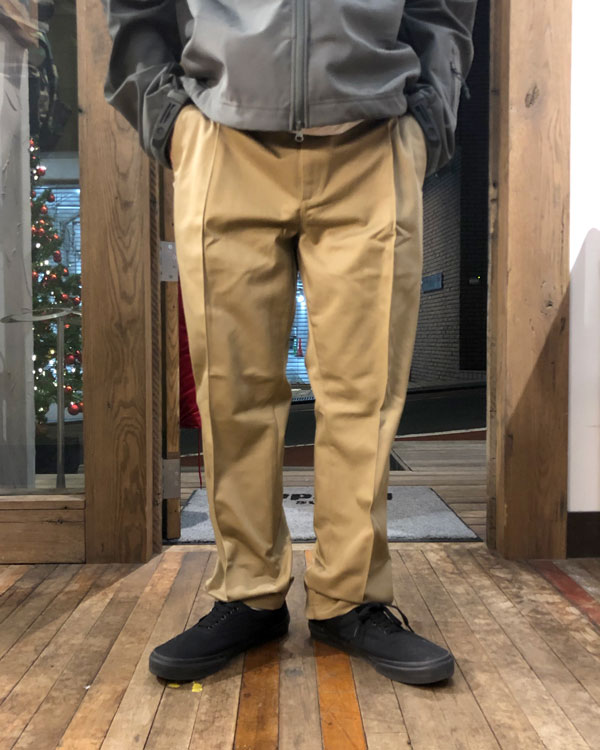 Bigmike ビッグマイク Pin Tack Chino Pants ピンタック チノパンツ ベージュ The Backdrop アメカジ オンラインショップ